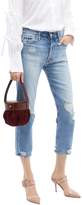 Thumbnail for your product : Atelier Manu Ruched suede panel leather top handle bag