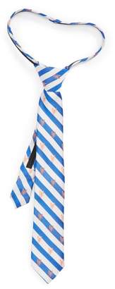 Nordstrom Scorpion Stripe Silk Zip Tie
