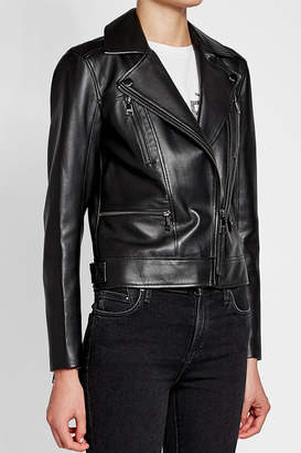 Karl Lagerfeld Paris Leather Biker Jacket