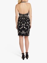 Thumbnail for your product : Adrianna Papell Hailey Logan by Floral Sequin Halter Mini Dress, Black/Multi