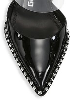 Thumbnail for your product : Alexander Wang Rina Studded PVC & Patent Leather Mules