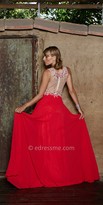 Thumbnail for your product : Nika Sleeveless Dazzling Star Beaded Evening Gown