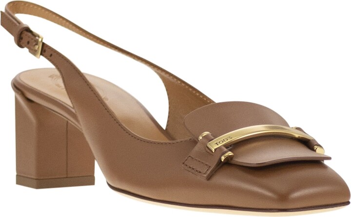 Tod's Slingback Leather Décolleté