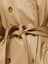 Thumbnail for your product : Veronica Beard Conneley Dickey Faux Leather Trench Coat