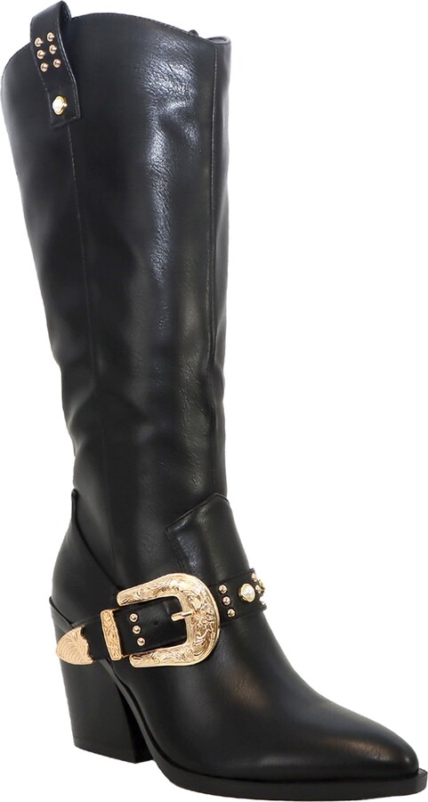 Yoki Muriel Buckle Western Boot