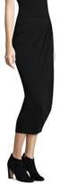Thumbnail for your product : Donna Karan High-Rise Wrap Midi Skirt
