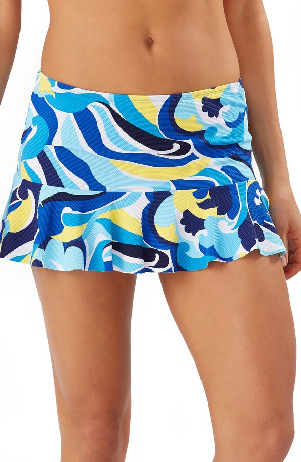 high rise swim skirt