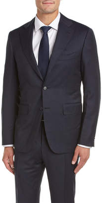 Canali Wool Suit With Flat Front Pant