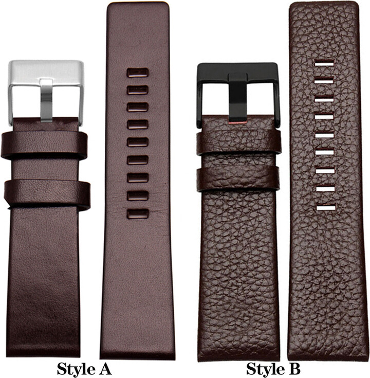 Old Cobbler For DIESEL Genuine Leather Strap Bracelet DZ7311 DZ7332 DZ7314 DZ1405 DZ4323 Watch Band Black Brown 22mm 24mm 26mm 28mm 30mm