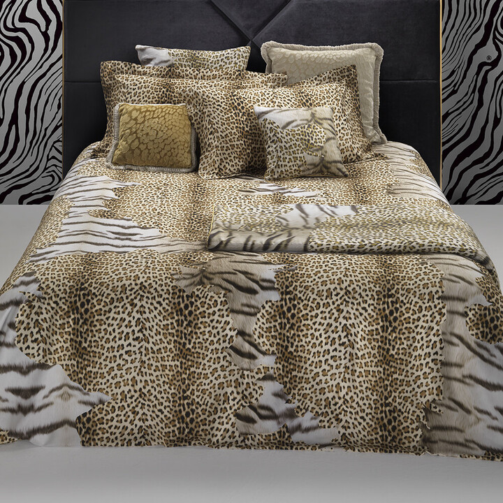 Roberto Cavalli Home Tiger Leopard, Super King Size Leopard Print Bedding