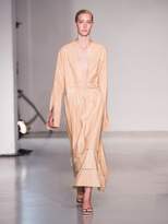 Thumbnail for your product : Joseph Odette Tiered Leather Dress - Womens - Beige