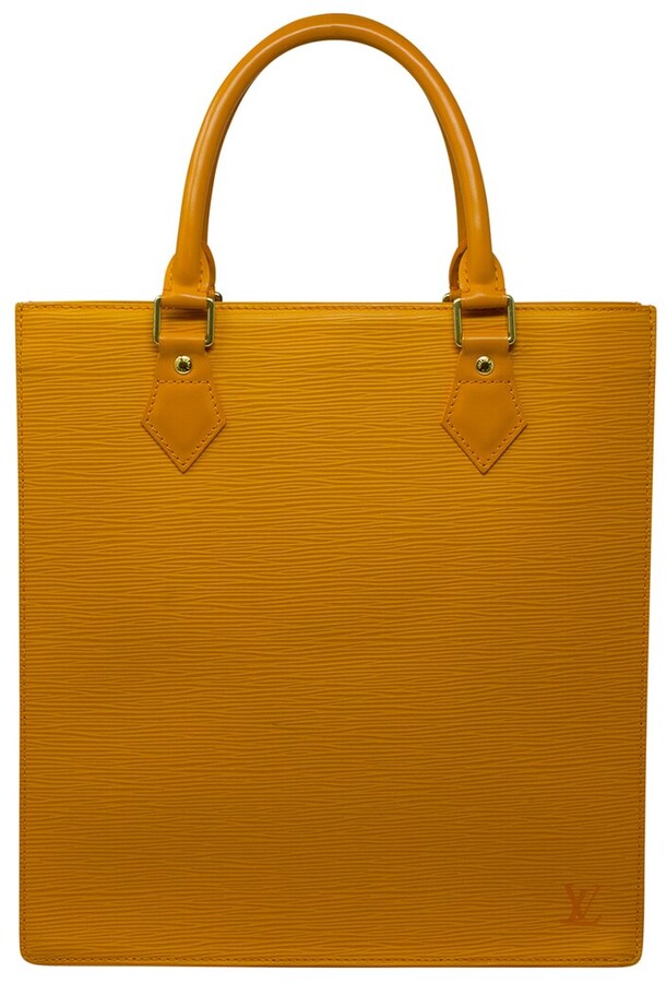 Louis Vuitton Orange Epi Sac Plat Bag