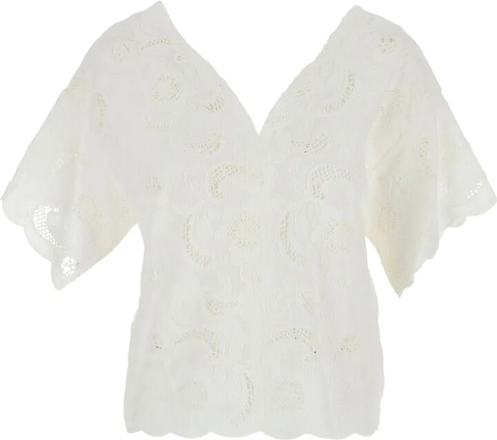 Merci V-neck floral blouse