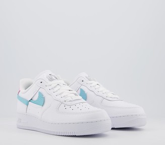 air force 1 07 trainers white red blue lxx