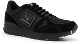 Thumbnail for your product : Emporio Armani Logo Plaque Low-Top Sneakers