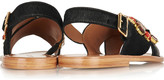 Thumbnail for your product : Marni Crystal-embellished calf hair sandals