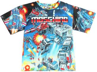 Moschino Transformers Print Cotton Jersey T-Shirt