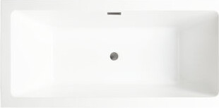 Vanity Art 67" x 32" Freestanding Soaking Acrylic Bathtub