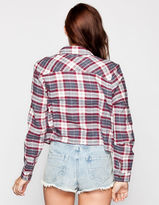 Thumbnail for your product : Mimichica MIMI CHICA Plaid Womens Crop Shirt