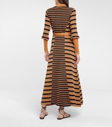 Thumbnail for your product : Chloé Striped wool-blend shirt dress