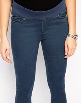 Thumbnail for your product : ASOS Maternity Ridley Skinny Jeans in Dark Wash Tint