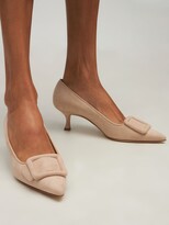 Thumbnail for your product : Manolo Blahnik 50mm Maysale Suede Pumps