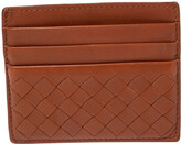 Thumbnail for your product : Bottega Veneta Brown Intrecciato Leather Card Holder