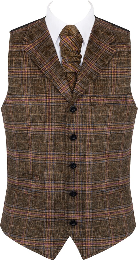 UK Men's Charcoal Wedding Waistcoat 100% Wool 6 Button Jacquard Suit Vest Tailor 