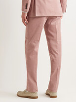 Thumbnail for your product : Richard James Straight-Leg Cotton-Needlecord Suit Trousers - Men - Pink - UK/US 36