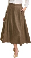 Sumner Wool-Blend Maxi Skirt 