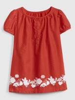 Thumbnail for your product : Gap Baby Embroidered Floral Dot Dress