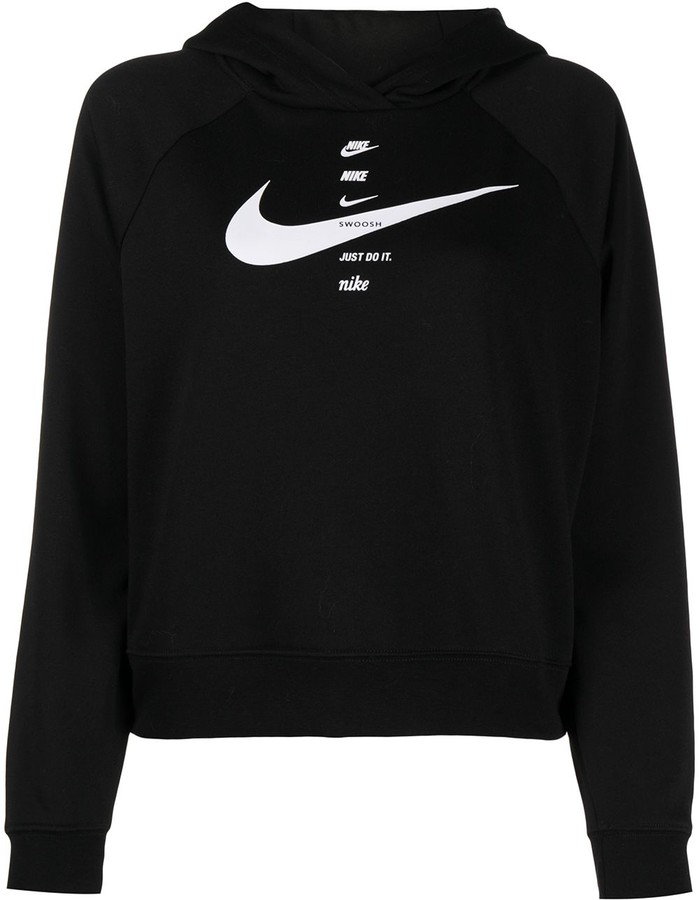 Nike Cropped Logo Sweatshirt - ShopStyle Activewear Tops