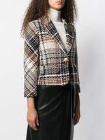 Thumbnail for your product : Paule Ka patterned fitted jacket