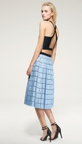 Thumbnail for your product : Tibi Raffia Patchwork Crop Top