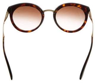 Dolce & Gabbana Tortoiseshell Round Eyeglasses