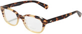 Thumbnail for your product : Oliver Peoples Michaela Rectangle Fashion Glasses, Spotted Tortoise
