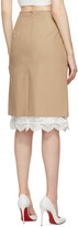 Thumbnail for your product : Commission Beige Double Hem Pencil Skirt