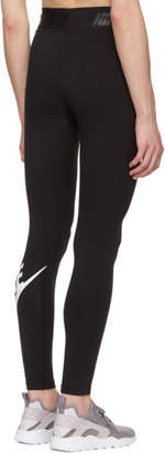 Nike Black High-Waist Logo Leggings