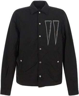 Rick Owens Buttoned Long-Sleeved Bomber Jacket