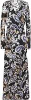 Thumbnail for your product : Forte Forte Printed Silk-satin Maxi Wrap Dress
