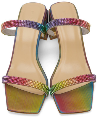 Bzees BY FAR Multicolor Crystal Tanya Heeled Sandals