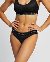 Thumbnail for your product : Calvin Klein Women's Black Hipster Briefs - Modern Cotton Snakeskin Burnout Bikini Briefs - Size XS at The Iconic