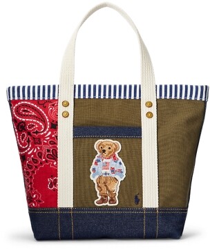 Ralph Lauren Patchwork Polo Bear Small Tote - Size One Size - ShopStyle