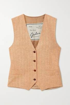 Giuliva Heritage Collection The Andrea Herringbone Linen Vest