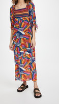Farm Rio Rainbow Toucans Smocked Maxi Dress – Multi
