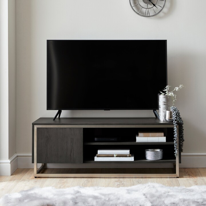 Dunelm Logan TV Stand Grey ShopStyle