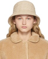 Thumbnail for your product : Burberry Beige Logo Pattern Bucket Hat