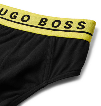 HUGO BOSS Three-Pack Stretch-Cotton Boxer Briefs