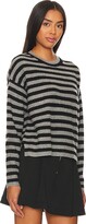 Thumbnail for your product : Autumn Cashmere Striped Shaker Crew Neck
