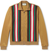 Thumbnail for your product : Gucci Slim-Fit Webbing-Trimmed Tech-Jersey Track Jacket